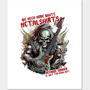 Metalshirt White Design Posters and Art